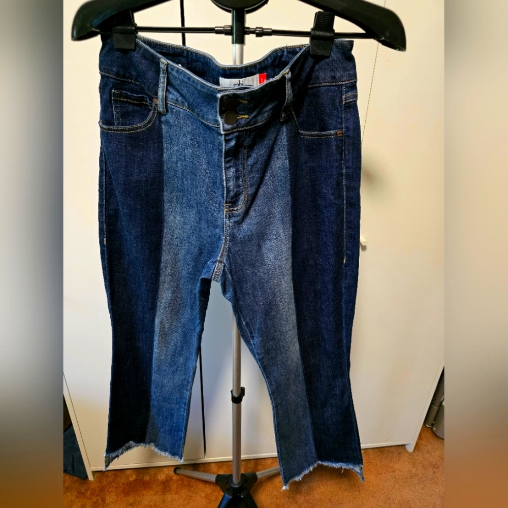 CAbi Blue Ankle Cropped Jeans